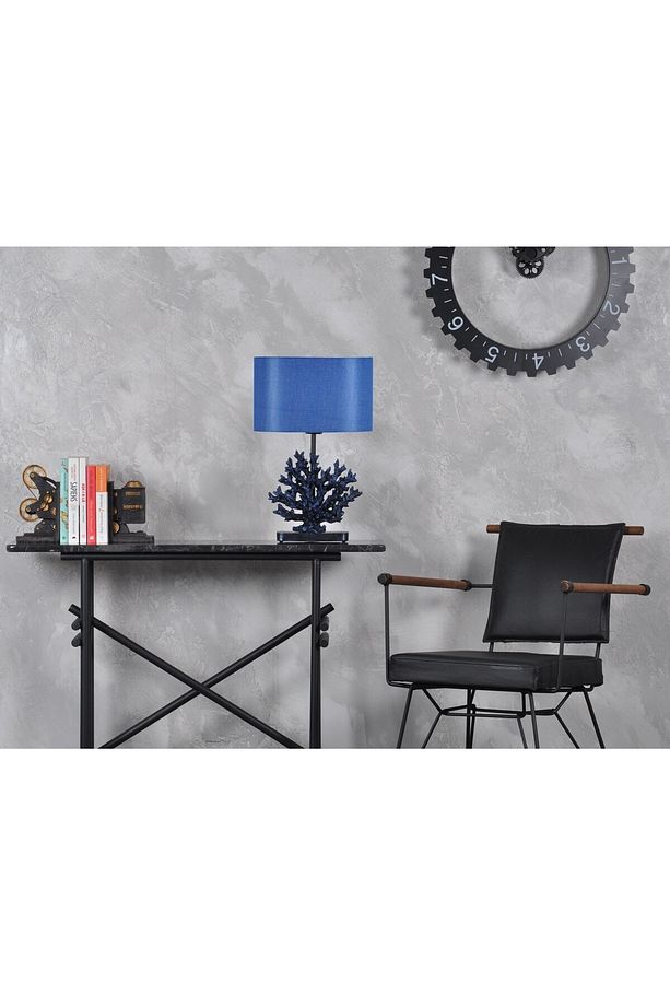 Modern Dizayn Mercan Abajur Cobalt Mavi - 4