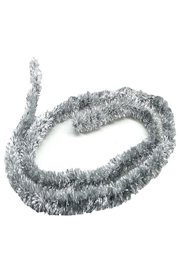New Year 10 Pieces Silver Thin Glitter Tassel Ornament 2 Meters
