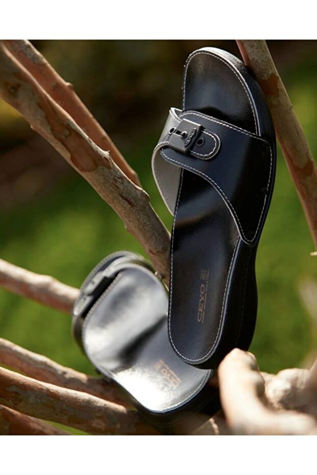 6500 Siyah 35-40 Minelli Bayan Anatomik Terlik - 6