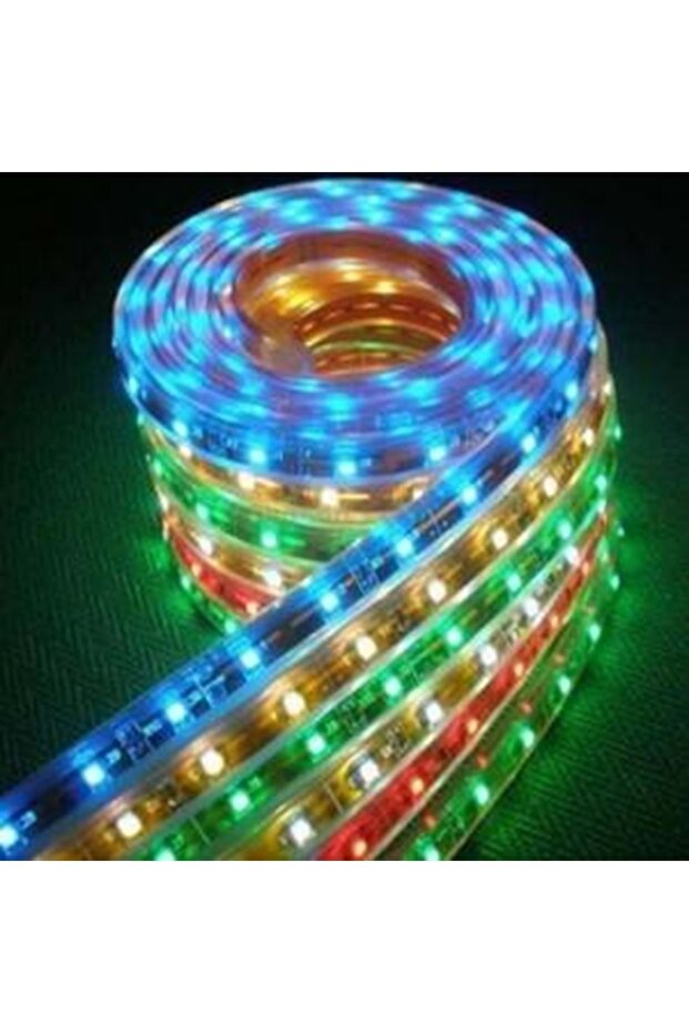 Yeşil Tek Çipli Silikonsuz Şerit Led 5 Metre - 4