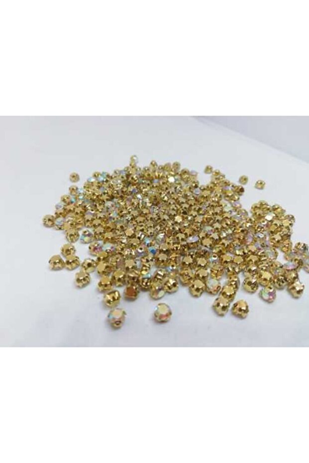Ss20(5mm) حافظة صفراء من حجر جانجان الزجاجي (720 قطعة)