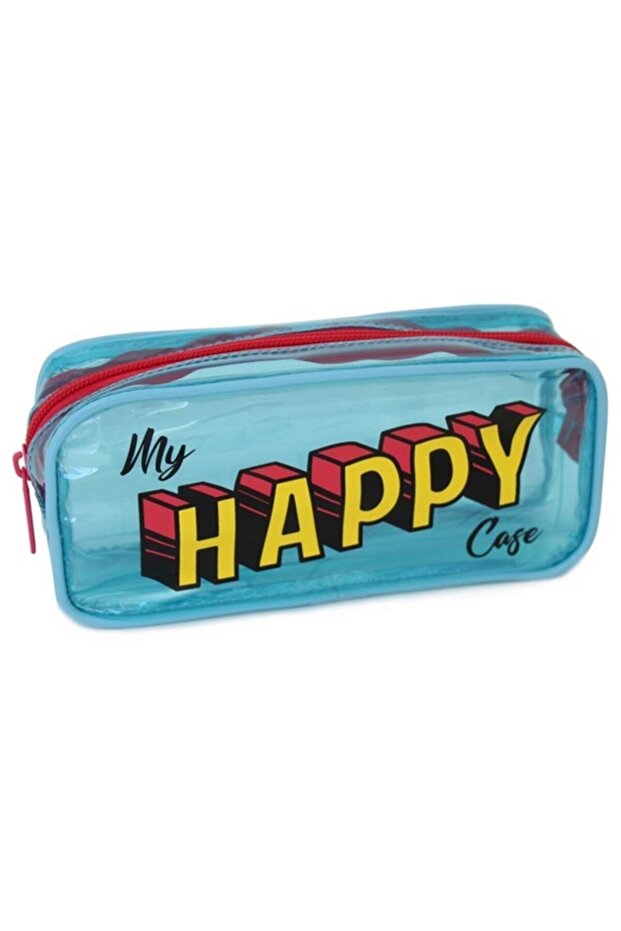 مقلمة زرقاء شفافة Happy Case 17500