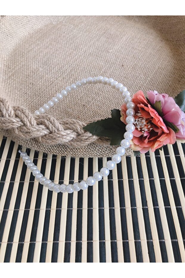 White Small Pearl Women's Crown, Pearl Crown