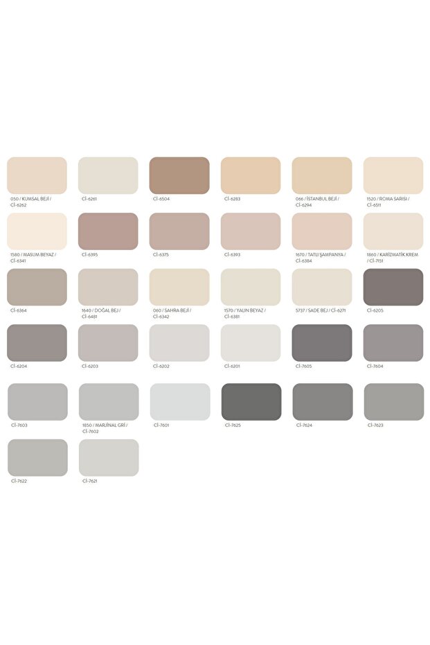 Popüler Plastik Mat Iç Cephe Boyası 3 Kilogram (tüm Renkler) - 4