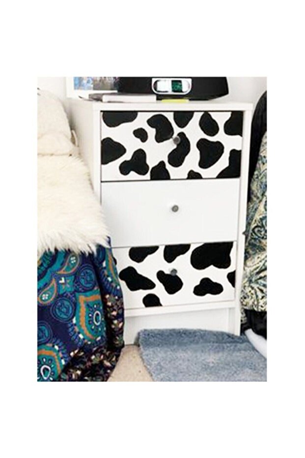 İnek Desen Duvar Kapı Sticker - 6