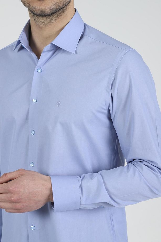 Slim Fit Uzun Kollu Erkek Gömlek 360-db02 - 4