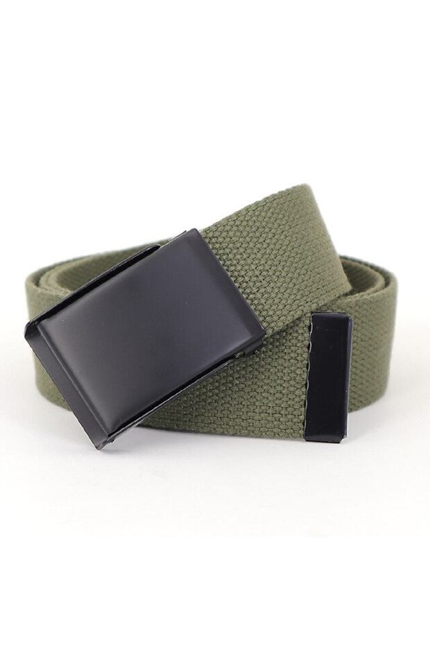 Tactical Style Canvas Belt with Sports Metal Buckle