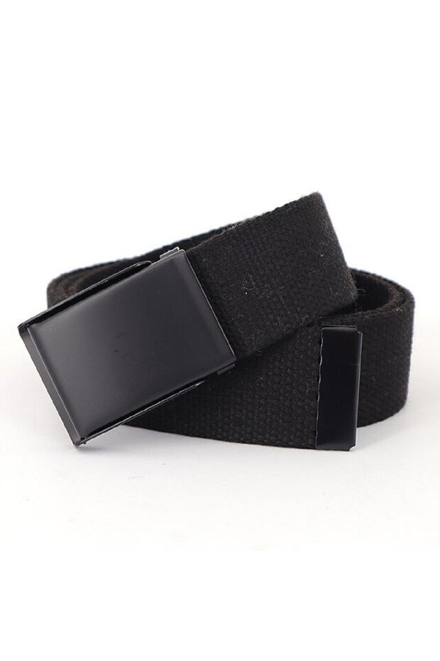 Tactical Style Canvas Belt with Sports Metal Buckle