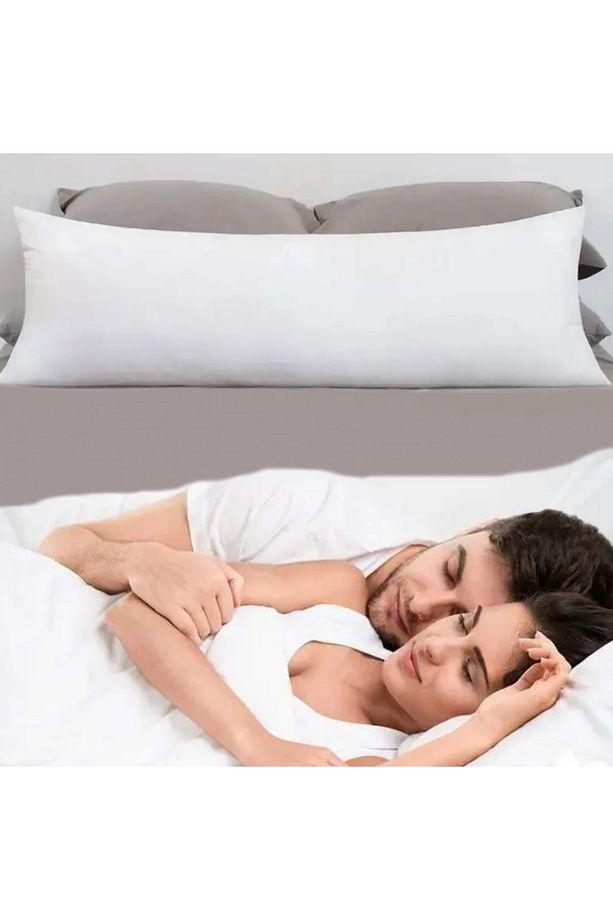 %100 Doğal Kokusuz Cift Kişilik Uzun Tek Yün Yastık 45 X 140 Cm ( Bir Yastık da Koca'yın Yastığı ) - 1
