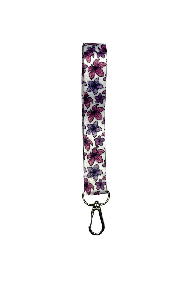 Purple Flower Keychain and Bag Accessory