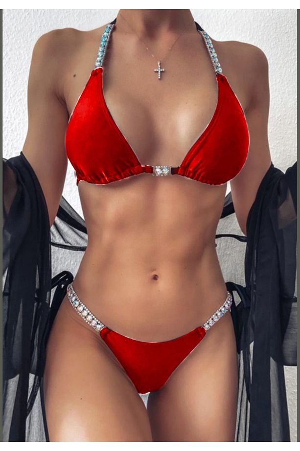 Taşlı Bikini Set - 4