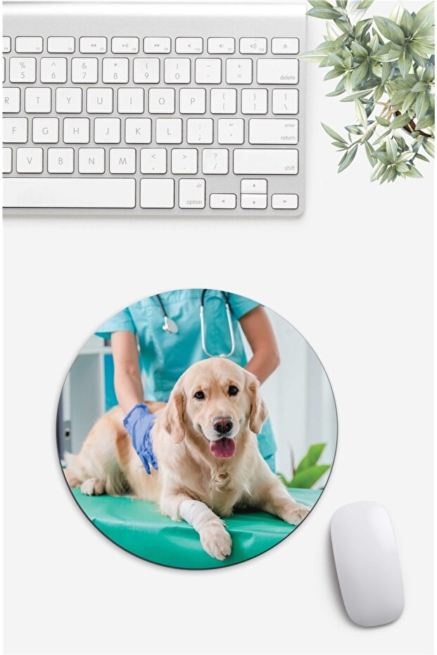 Veterinary 2 Patterned Mouse Pad - 1