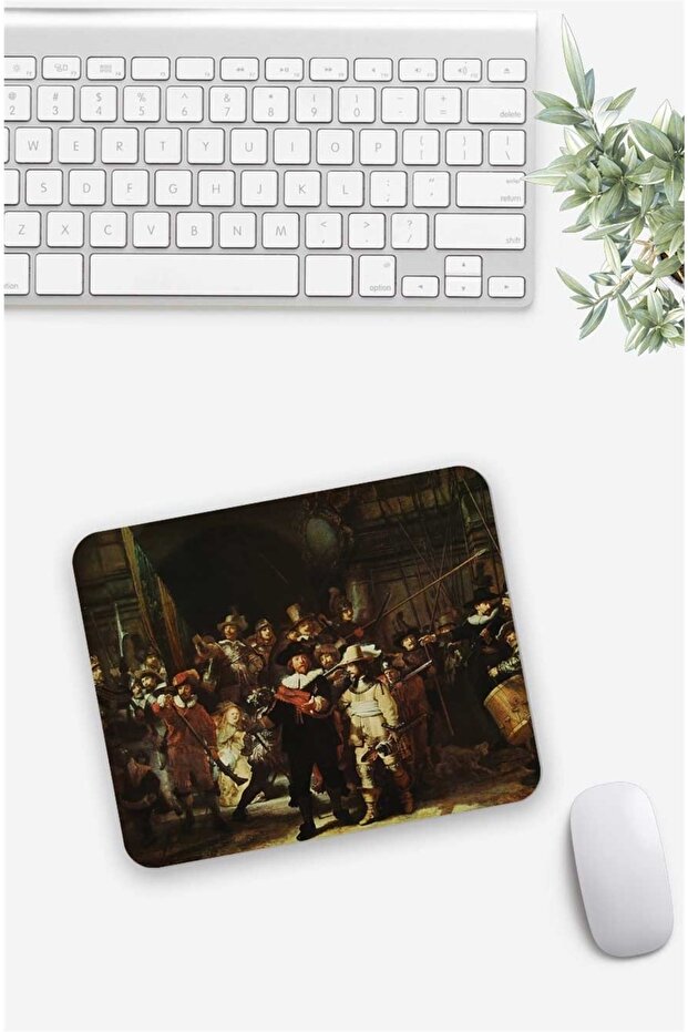 Rembrant Van Rjin Patterned Mouse Pad - 1