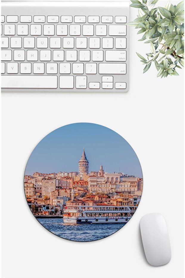 Galata Tower Patterned Mouse Pad - 1