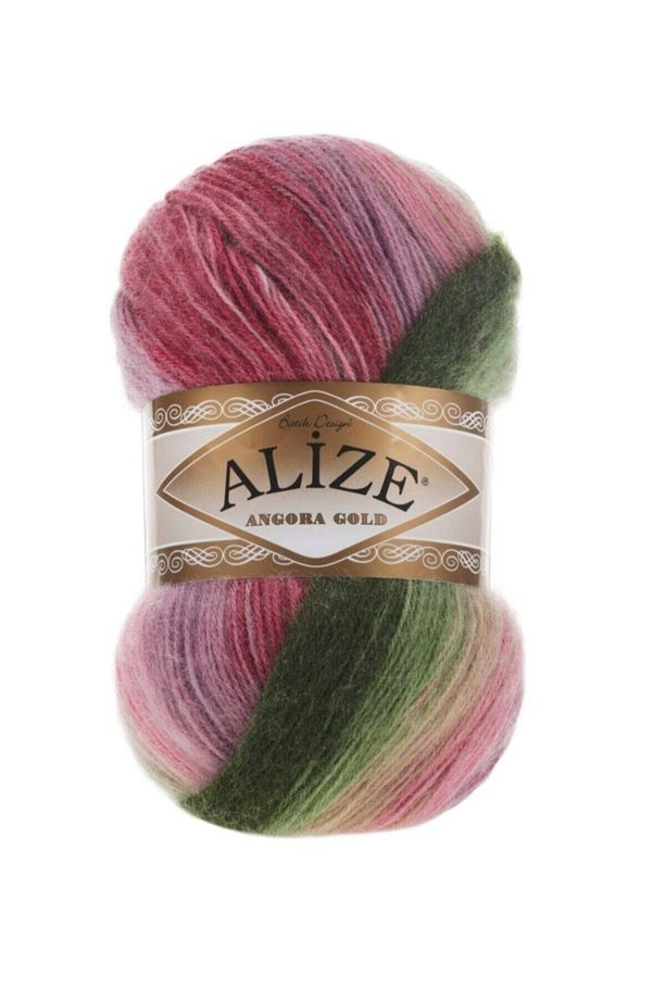 5 Adet Angora Gold Batik Örgü Ipi Akıllı Ip 2527 El Örgü Yelek Hırka Şal Atkı Kazak Ipliği - 1