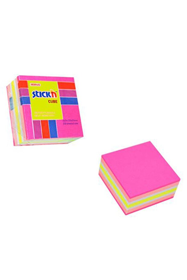 Hopax Stickn Adhesive Note Paper 400 Yp 76x76 4 Np Mix Color 21536