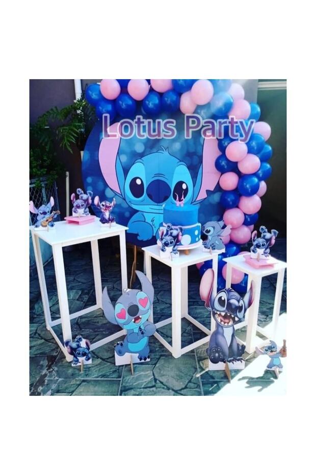 50 Pieces Balloon Chain Set (Navy Blue - Pink Balloon)
