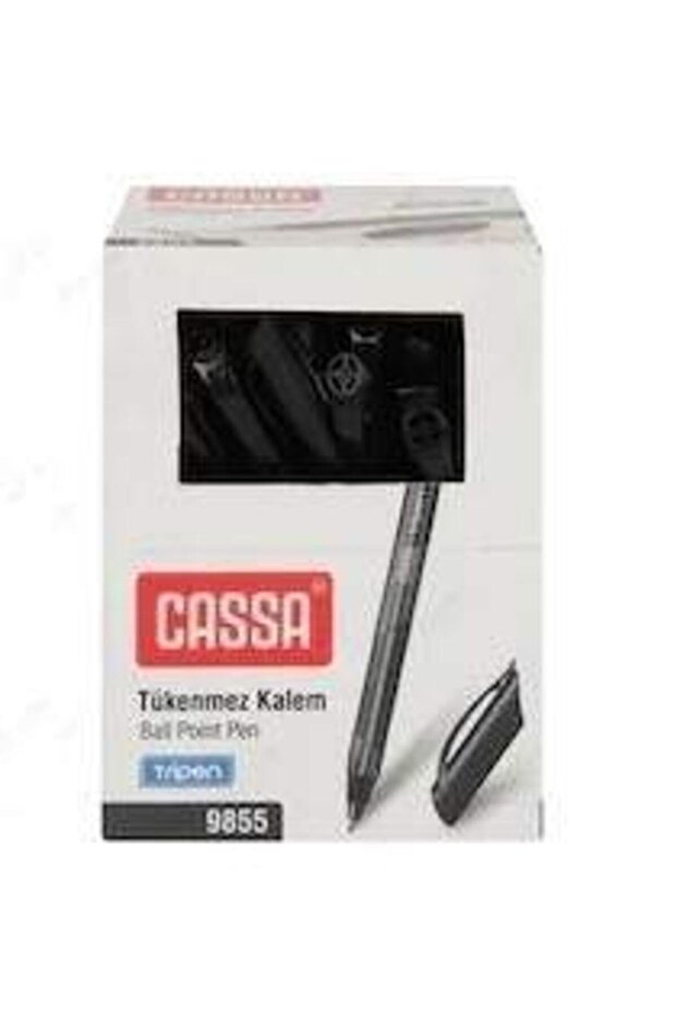 9855 50 Pieces Black Ballpoint Pen 1.0 Thickness