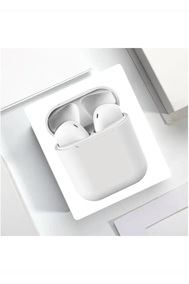 2. Nesil I12 Beyaz Bluetooth Kulaklık Tüm Telefonlar Ile - 3