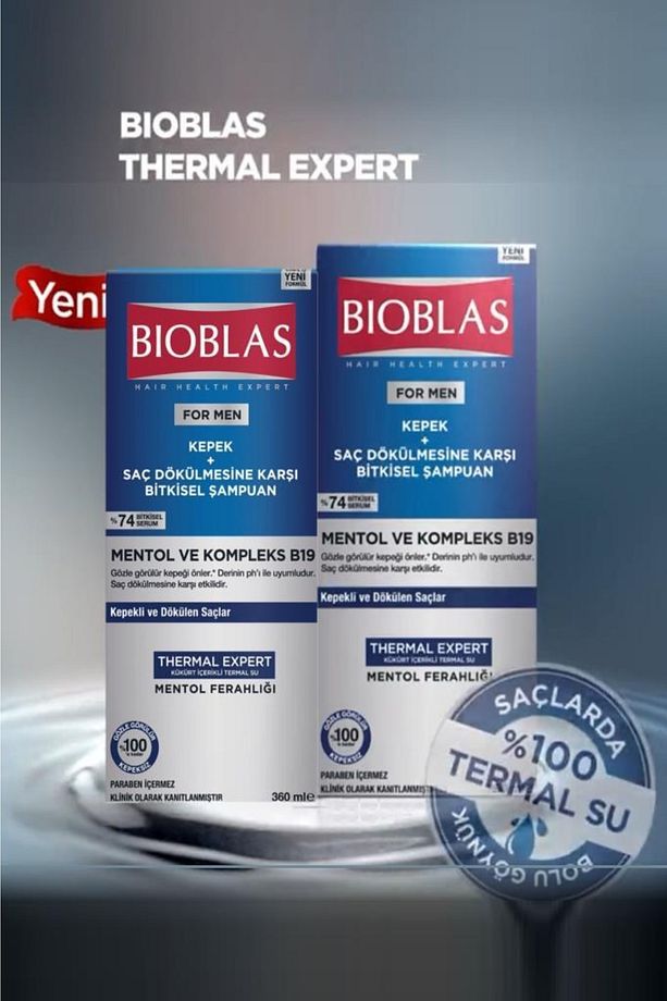 For Men Kepek Saç Dökülmesine Karşı Mentol Ve Kompleks B19 360 Ml X 2 Adet - 1