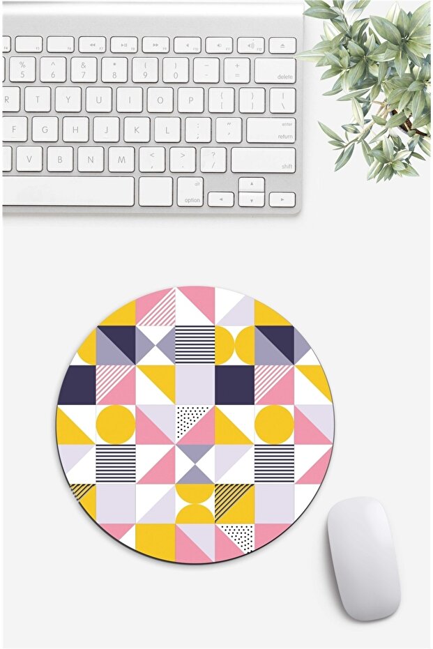 Geometric Patterned Mouse Pad - 1
