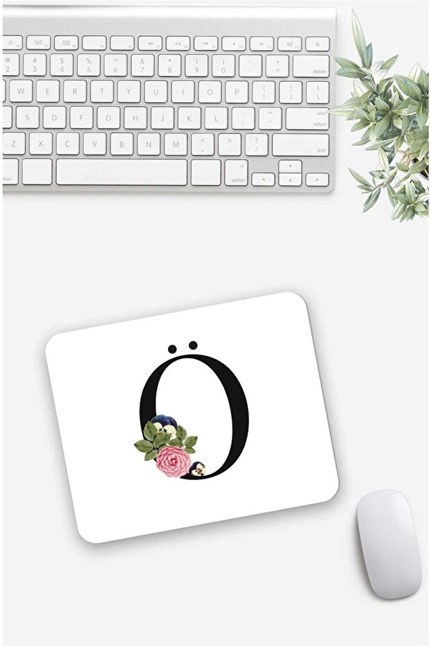 Letter Patterned Mouse Pad - 1
