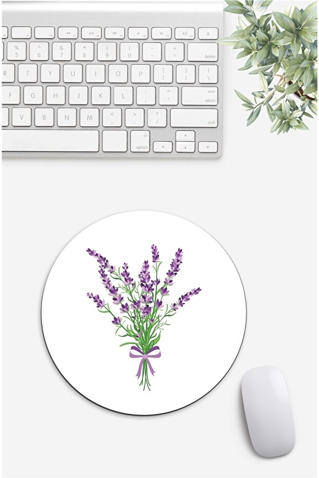 2 Mouse Pads with Floral Pattern - 1