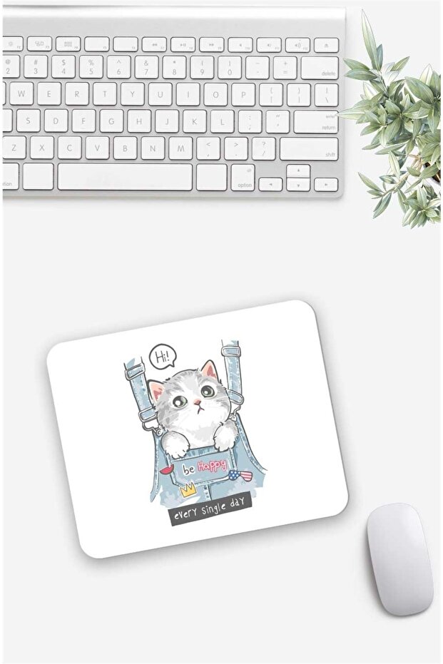 Cute Cat Patterned Mouse Pad - 1