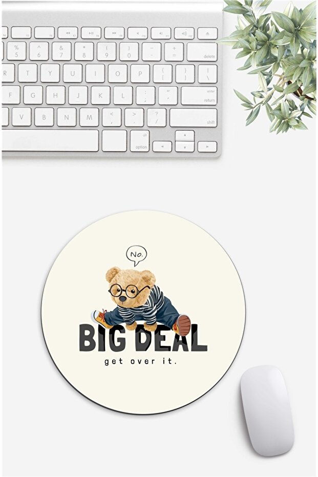 Teddy Patterned Mouse Pad Overcoming Obstacles - 1