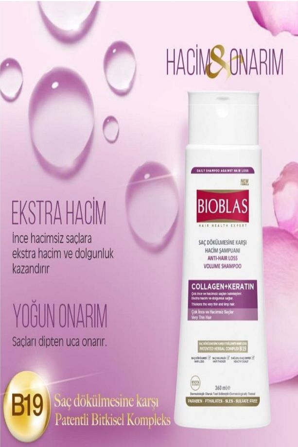Collagen&keratin Şampuan 360 Ml+saç Şekillendirici Bakım Kremi 250 Ml - 2