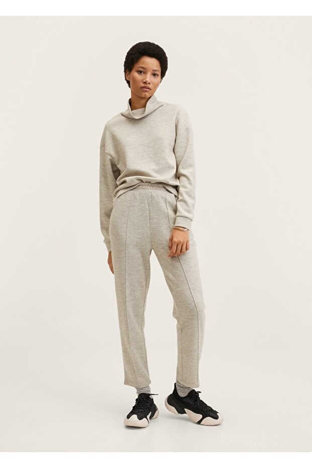 Dik Yakalı Sweatshirt - 2