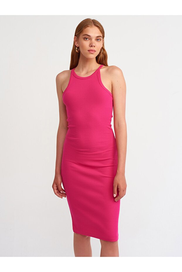 9095 Halter Yaka Elbise - 2