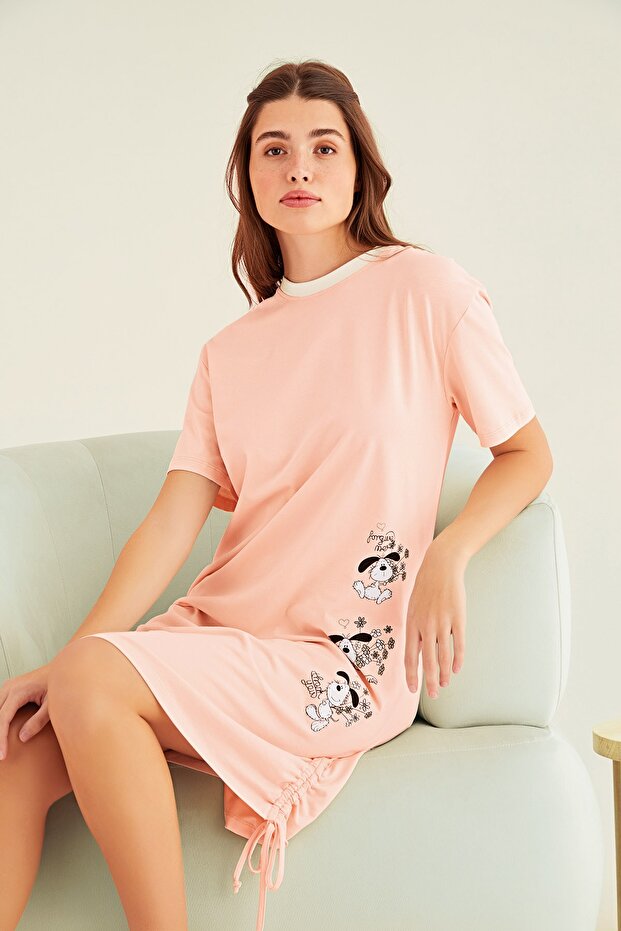 13486 Baskılı Tunik - 1