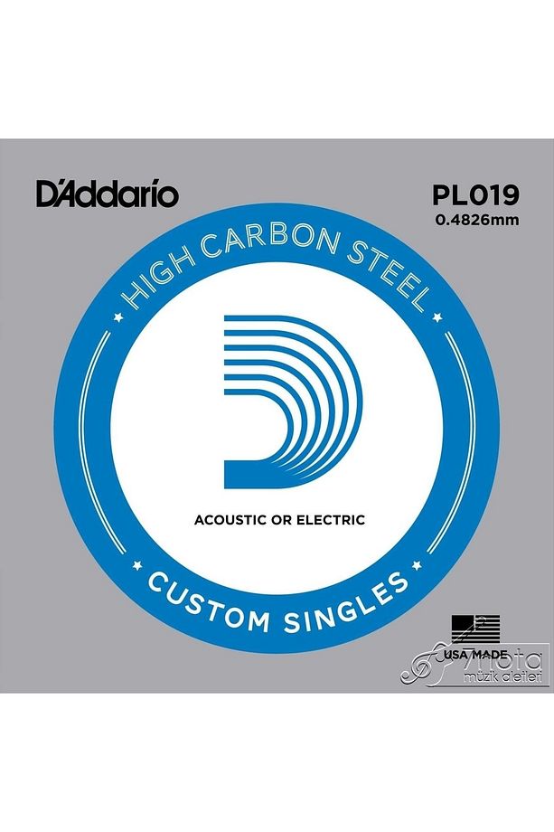 Pl019 Elektro Ve Akustik Tek Tel Plain Steel 019 - 2
