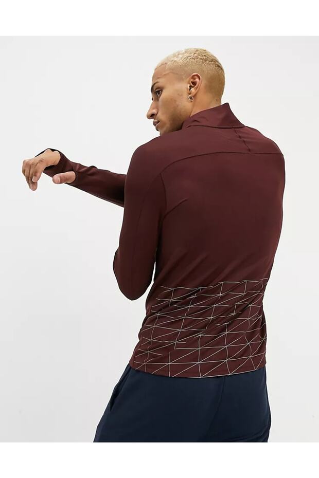 Running Run Division Element Half Zip Erkek Sweatshirt - 4