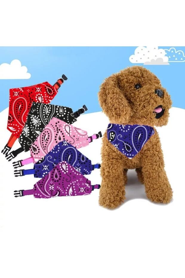 Pet Dog Collar Collar Bib Scarf No 320 Blue