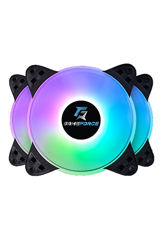 مروحة RGB متوسطة الضوء مقاس 3 × 120 مم