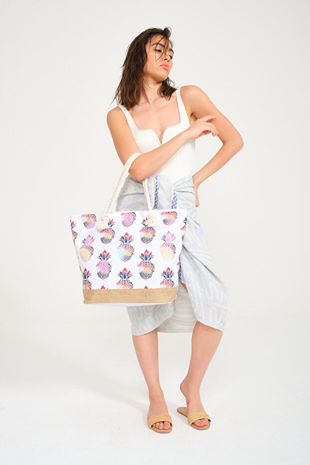 حقيبة الشاطئ الصيفية بالأناناس - 2