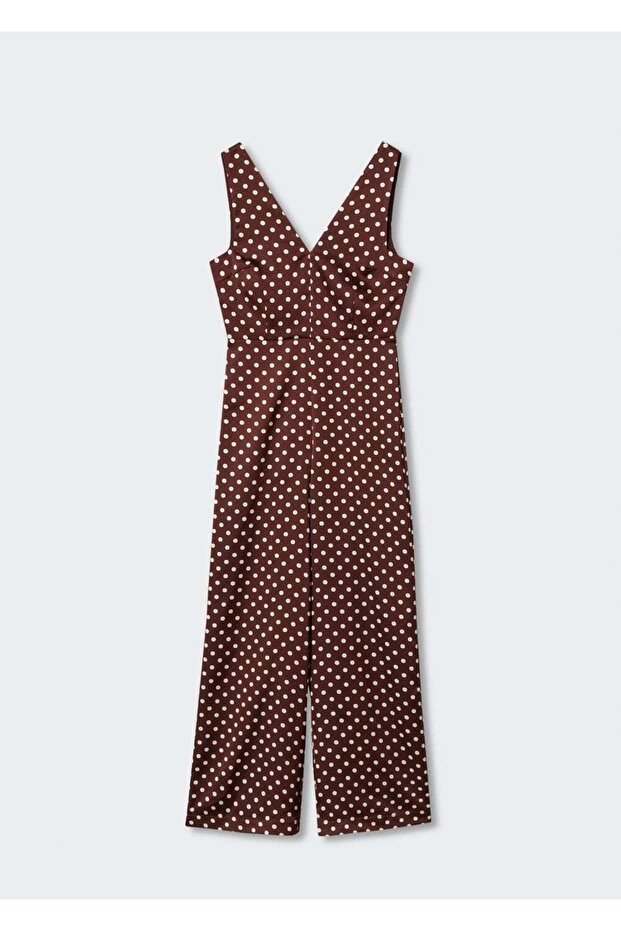 Polka Dot Pattern Jumpsuit - 3
