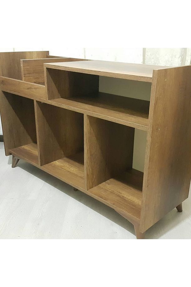 Plak Ve Pikap Dolabı Lityum ( Eskitme Çokku Göz ) ((mdf))) Kampanya - 5