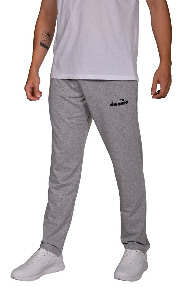 Florene - Men's Cotton Light Gray Sweatpants - Ddflorenealt