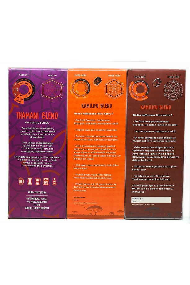 / Filtre Kahve Seti / Leziz Seçenekler / 3 X 250 gr - 2