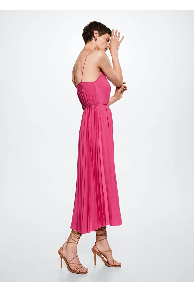 Pilili Kemerli Elbise - 6