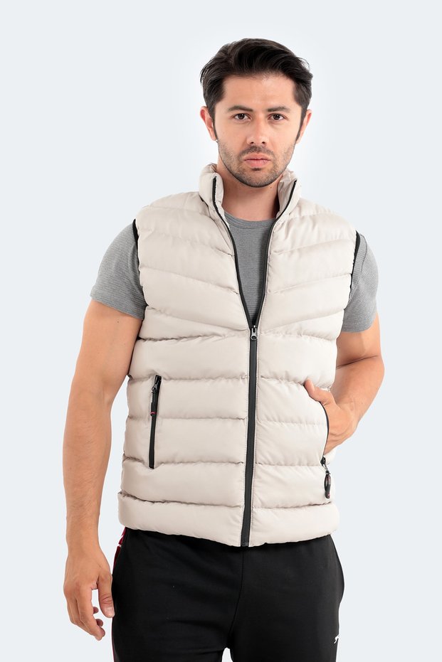 Hamon Men's Vest Beige Sa22ye003-120