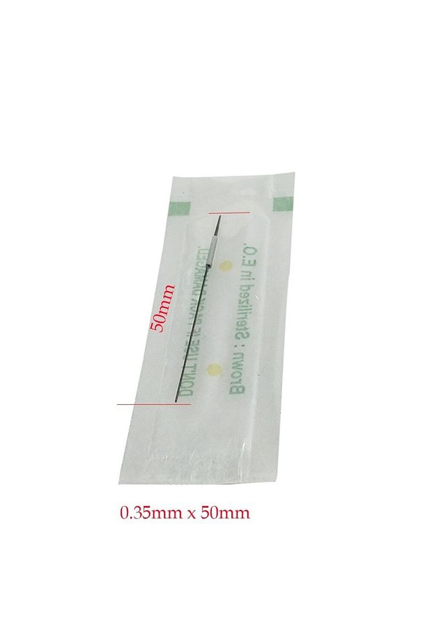 10 Adet Iğne Ve Ucu Kalıcı Makyaj Kalem Makinesi Iğnesi 1 Rl 0.35mm X 50mm - 3