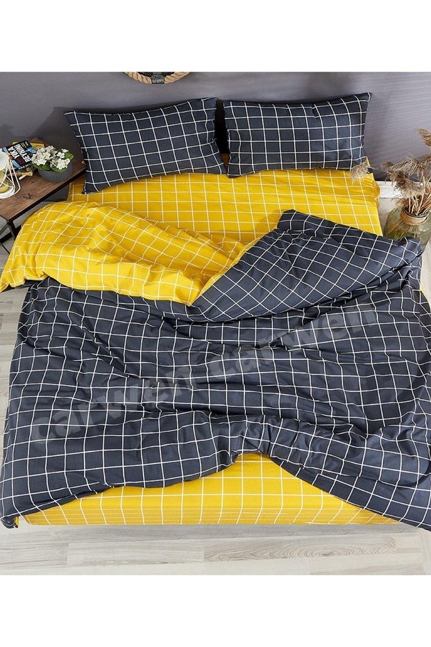 Miss Linda Home 100% Cotton Double Sided Duvet Cover Set