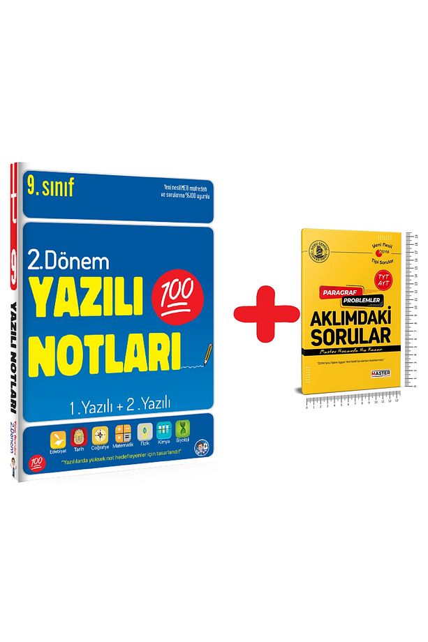 9. Sınıf Yeni Nesil Tüm Dersler Yazılı Notları 2. Dönem 1 Ve 2. Yazılı Hazırlı Kitabı - 1