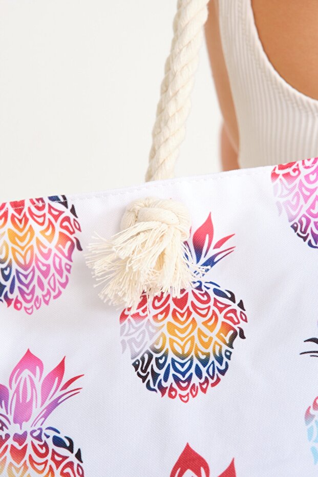 حقيبة الشاطئ الصيفية بالأناناس - 4