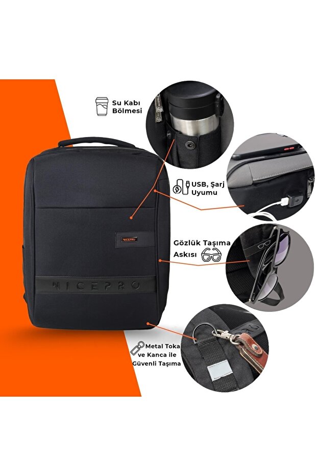 Prestige Smart Notebook Backpack-black - 6
