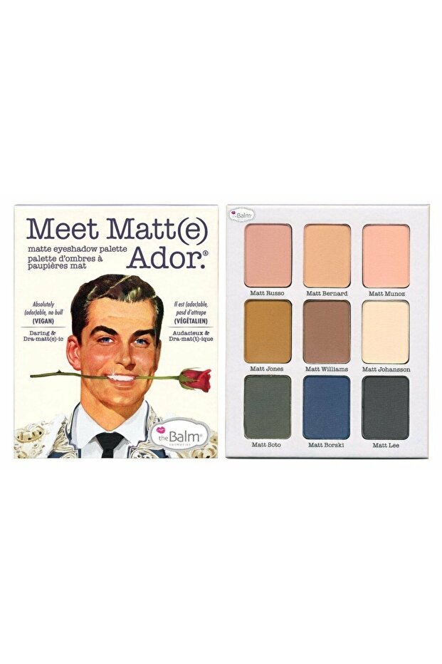 مجموعة ظلال العيون ميت مات ادور من ذا بالم متعدد الألوان 25.5جEyeshadow